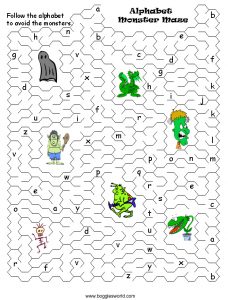 Alphabet Monster Maze